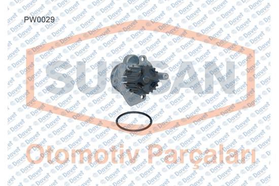 SUPSAN PW0029 Devirdaim Altea-Octavia-Golf V-Jetta-T5-Leon-Toledo-Caddy 1.9 Tdi 04-->Ibiza-Fabia-Polo 1.4tdi 02->